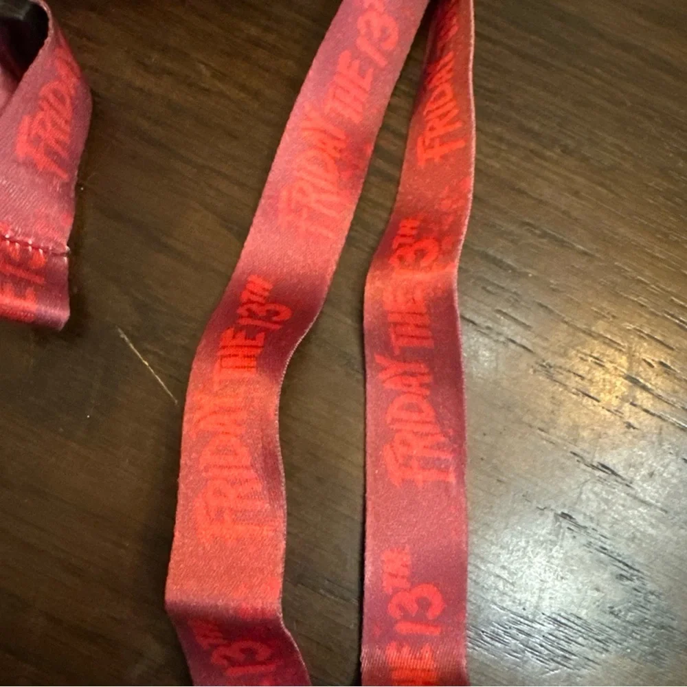 NEW Friday The 13th Lifeguard Lanyard Card Holder Horror Halloween Crystal Lake